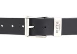 MUSTANG Leather Belt 40mm W110 Black - shortenable