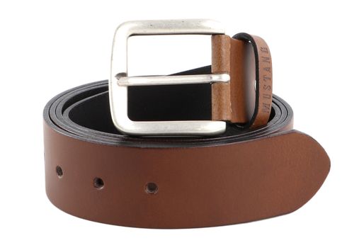 MUSTANG Leather Belt 40mm W125 Baileys - shortenable