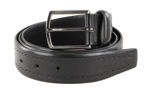 Vanzetti Leather Belt W85 Black - shortenable