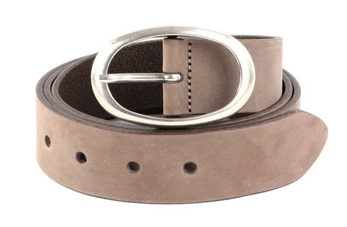 Vanzetti Classics 35mm Full Leather Belt W100 Grey Taupe