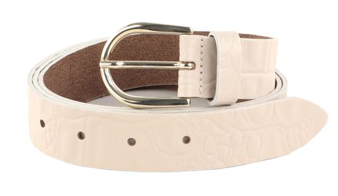 Vanzetti Slim Belt W105 Cream