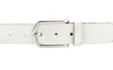 Vanzetti Glitter Radiance 35mm Metallic Belt W85 White Silver