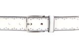 Vanzetti Denim Love 35mm Full Leather Belt W80 White