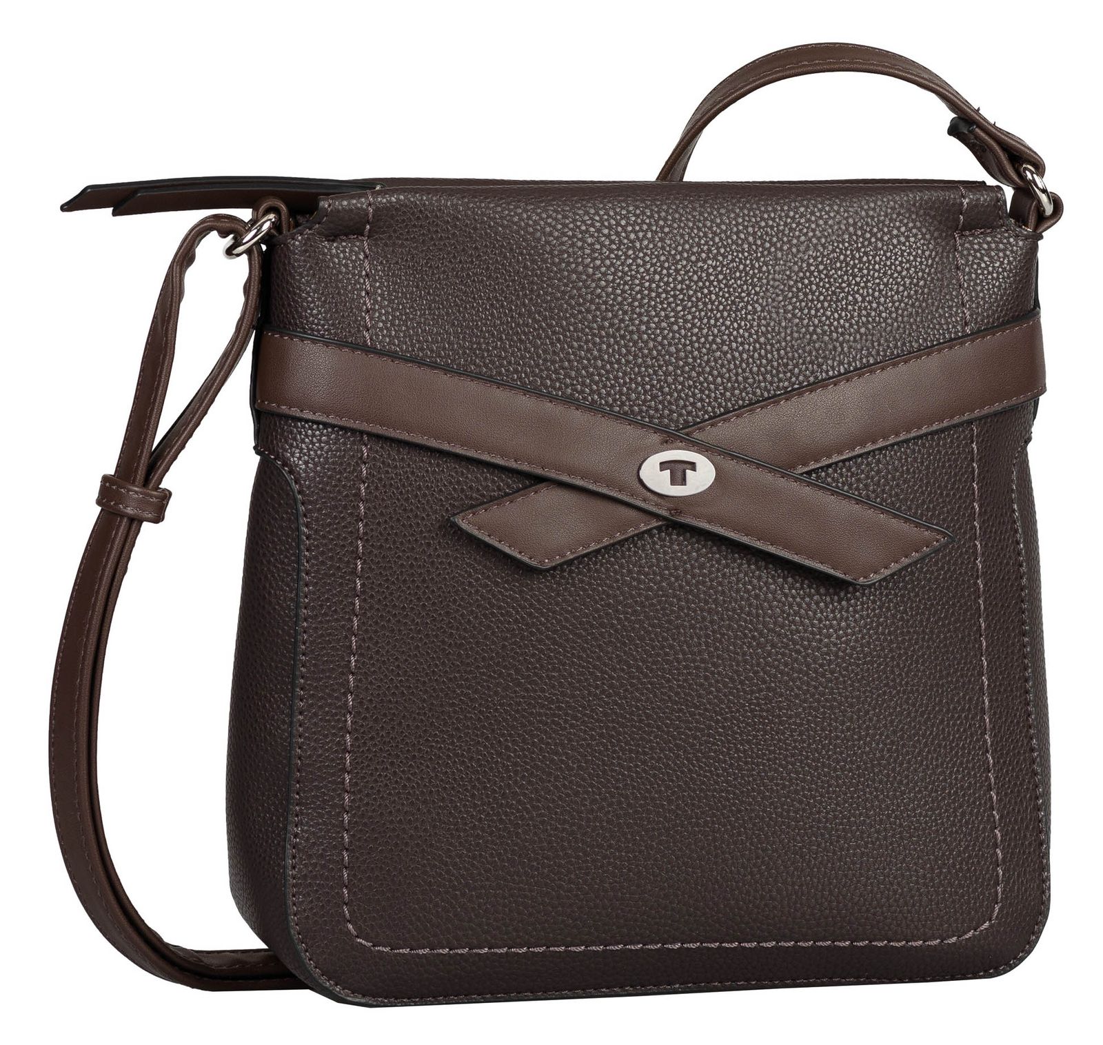 TOM TAILOR Umhängetasche Lilly Crossbody Bag M Dark Brown modeherz