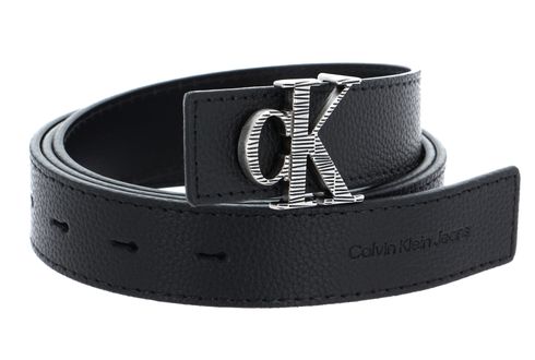 Calvin Klein CKJ Monogram Mono Hardware Belt W90 Black