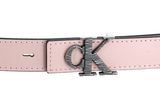 Calvin Klein CKJ Monogram Hardware Belt 25MM W70 Pink Blush