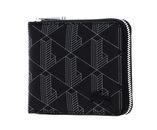LACOSTE The Blend Compact Zip Wallet S Monogram Noir Gris
