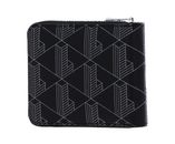 LACOSTE The Blend Compact Zip Wallet S Monogram Noir Gris