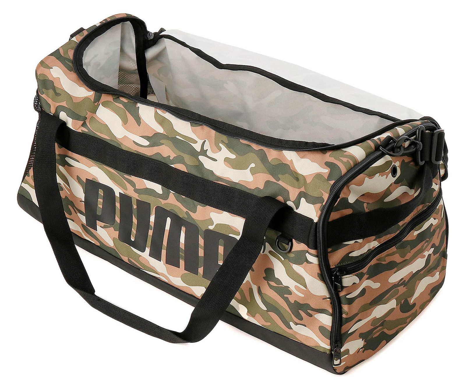 PUMA Challenger Duffle Bag M Dark Green MossCamo Pack AOP Buy bags