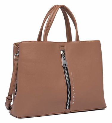 REPLAY Shoulder Bag Dirty Pale Beige