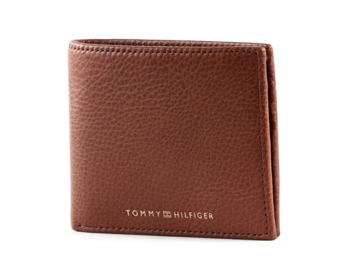 TOMMY HILFIGER Premium Leather Mini CC Wallet Tan