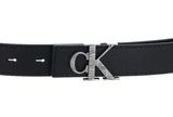 Calvin Klein CKJ Monogram Mono Hardware Belt W125 Black Calvin Klein CKJ Monogram Mono Hardware Belt W125 Black