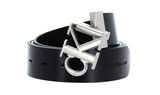 Calvin Klein CKJ Belt Giftpack Classic + Monogram Belt W110 Black - shortenable Calvin Klein CKJ Belt Giftpack Classic + Monogram Belt W110 Black - shortenable