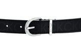 Calvin Klein CK Must Round Belt 25MM Epi Mono W120 Black Mono Calvin Klein CK Must Round Belt 25MM Epi Mono W120 Black Mono