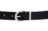 Calvin Klein CK Must Round Belt 25MM Epi Mono W90 Black Mono Calvin Klein CK Must Round Belt 25MM Epi Mono W90 Black Mono