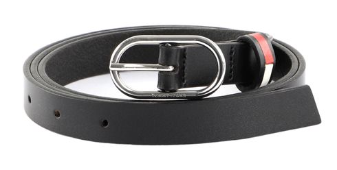 TOMMY HILFIGER TJW Oval 2.0 Belt W75 Black