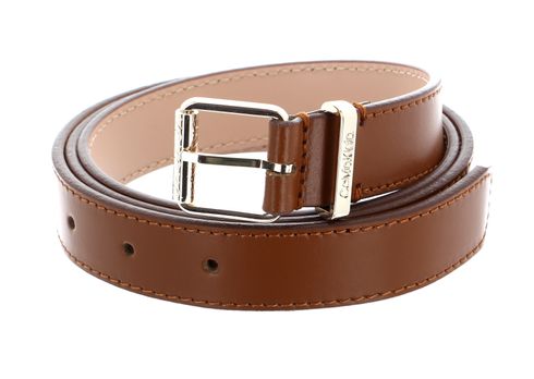 Calvin Klein CK Must SQR Roller Buckle Belt W95 Cognac