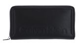 Calvin Klein Minimal Hardware Zip Around Wallet L CK Black