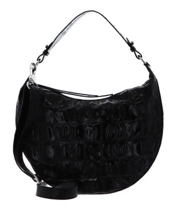 abro Leather Primitivo Hobo Bag Lulu S Black / Nickel