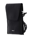abro Leather Adria Mobile Phone Bag Camilla Black / Nickel abro Leather Adria Mobile Phone Bag Camilla Black / Nickel