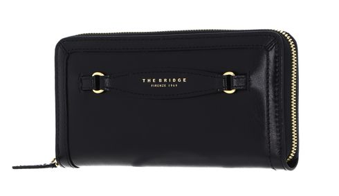 THE BRIDGE Bettina Lady Wallet Nero / Oro