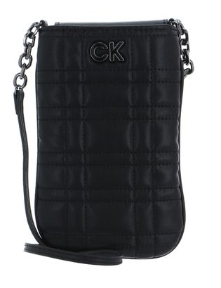 Calvin Klein Re-Lock Quilt Phone Pouch CK Black