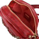 CAMPOMAGGI Half Moon Crossbody Bag Rosso