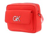 Calvin Klein Re-Lock Camera Bag W / Flap Jacquard Deep Orange Calvin Klein Re-Lock Camera Bag W / Flap Jacquard Deep Orange