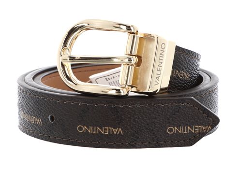 VALENTINO Liuto Logo Belt W75 Cuoio / Multi / Oro - shortenable