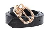 VALENTINO Liuto Logo Belt W100 Ner / Mul / Oro - shortenable VALENTINO Liuto Logo Belt W100 Ner / Mul / Oro - shortenable