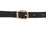 VALENTINO Liuto Logo Belt W100 Ner / Mul / Oro - shortenable VALENTINO Liuto Logo Belt W100 Ner / Mul / Oro - shortenable