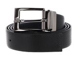VALENTINO Release Leather Belt W125 Nero / Blu