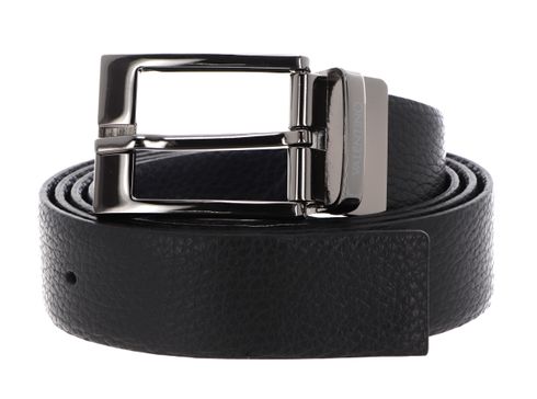 VALENTINO Release Leather Belt W105 Nero / Blu