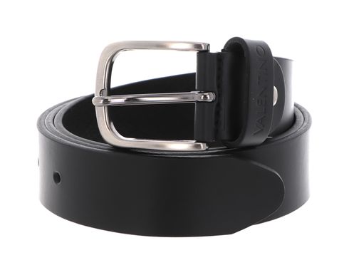 VALENTINO Bairone Leather Belt W125 Nero