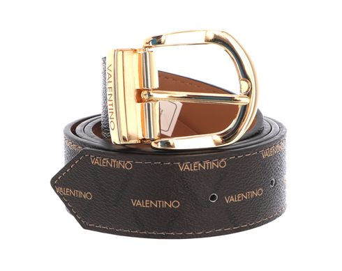 VALENTINO Liuto Logo Belt W90 Cuoio / Multi / Oro - kürzbar