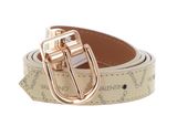 VALENTINO Liuto Logo Belt W110 Ecru / Multi / Oro - shortenable VALENTINO Liuto Logo Belt W110 Ecru / Multi / Oro - shortenable