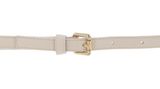 VALENTINO Emma Winter Belt W100 Ecru / Oro - shortenable VALENTINO Emma Winter Belt W100 Ecru / Oro - shortenable