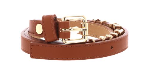 VALENTINO Emma Winter Belt W100 Cuoio / Oro - shortenable