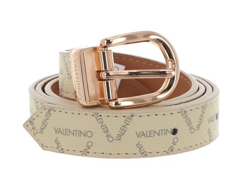 VALENTINO Liuto Logo Belt W100 Ecru / Multi / Oro - shortenable