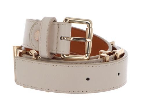 VALENTINO Emma Winter Belt W100 Ecru / Oro - shortenable