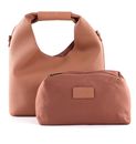 SEIDENFELT MANUFAKTUR Janne Midi Hobo M Rose Tan