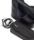 SEIDENFELT MANUFAKTUR Janne Midi Hobo M Black