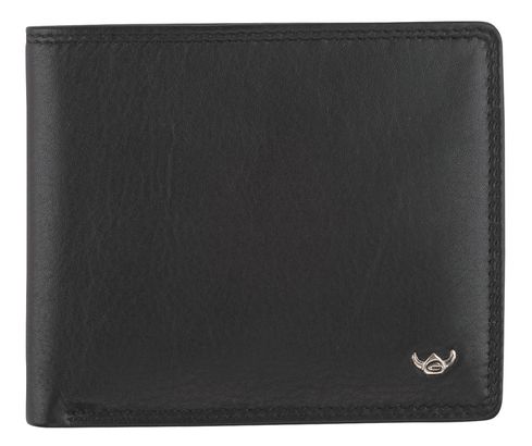 Golden Head Polo RFID Protect Billfold Coin Wallet Black