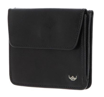 Golden Head Colorado RFID Billfold Coin Wallet With Front Snap Closure Black