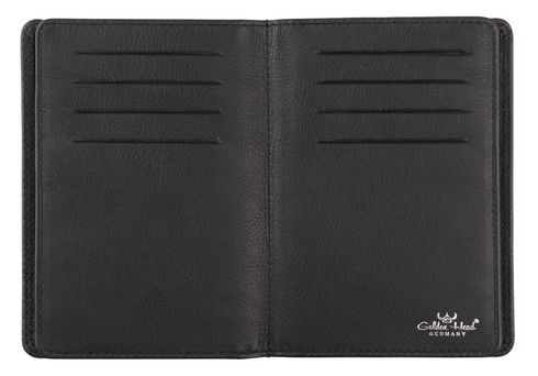 Golden Head Polo RFID Protect ID Wallet with Note Compartment Black