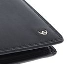 Golden Head Polo RFID Protect Billfold Coin Wallet Black