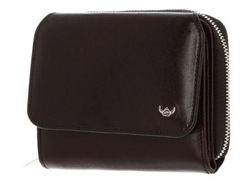 Golden Head Colorado RFID Protect Zipped Billfold Coin Wallet Bordeaux