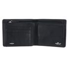 Golden Head Polo RFID Protect Billfold Coin Wallet With Zipped Pocket For Notes Black