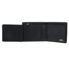 Golden Head Polo RFID Protect Billfold Coin Wallet With Zipped Pocket For Notes Black
