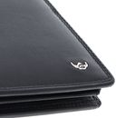 Golden Head Polo RFID Protect Billfold Coin Wallet With Zipped Pocket For Notes Black